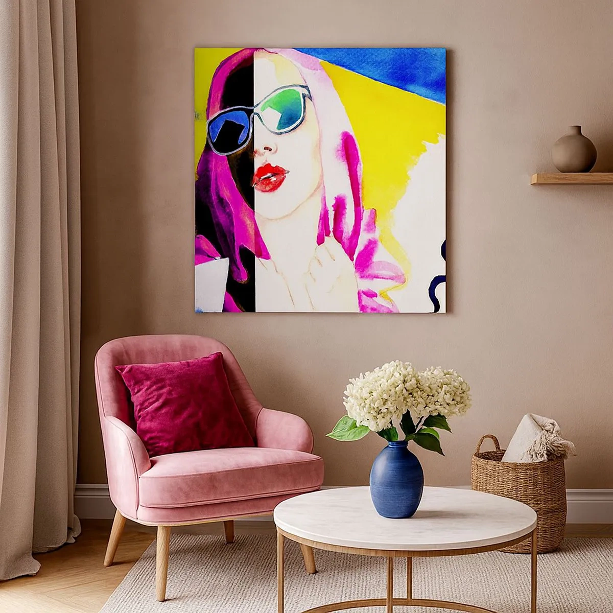 Bild auf Leinwand - Leinwandbild - Ich bin nicht weiß und ich bin nicht schwarz - 30x30 cm