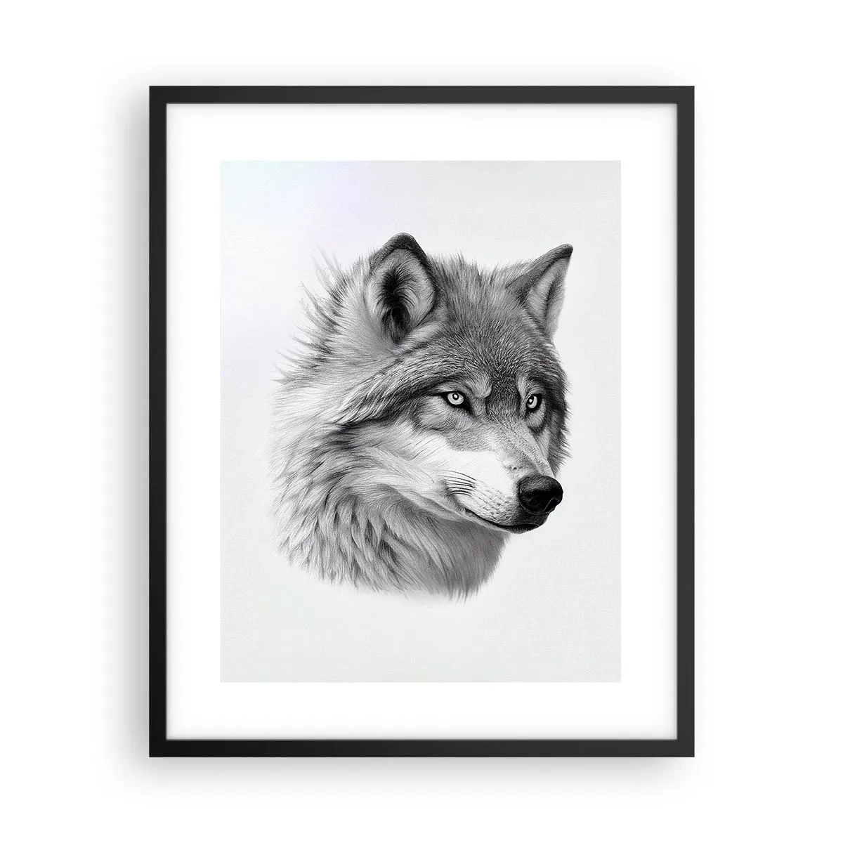 Poster in einem schwarzem Rahmen - Alpha – ohne Zweifel - 40x50 cm