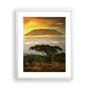 Poster in einem weißen Rahmen - Ein Reisetraum - 40x50 cm