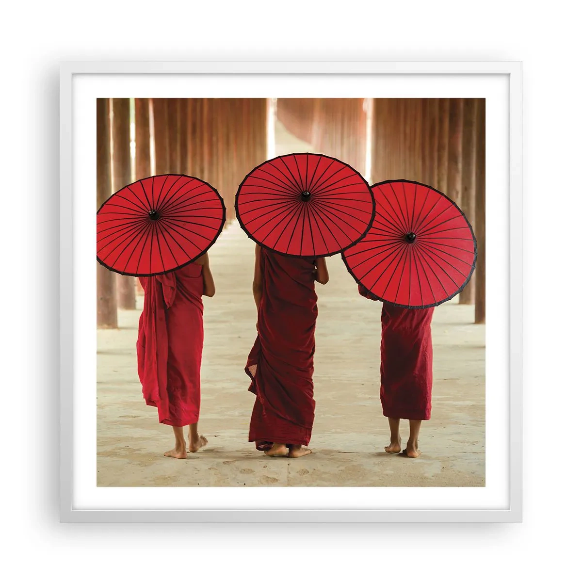 Poster in einem weißen Rahmen - Auf dem Weg ins Reine Land - 60x60 cm