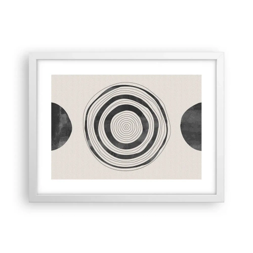 Poster in einem weißen Rahmen - Wichtig ist, was dazwischen liegt - 40x30 cm