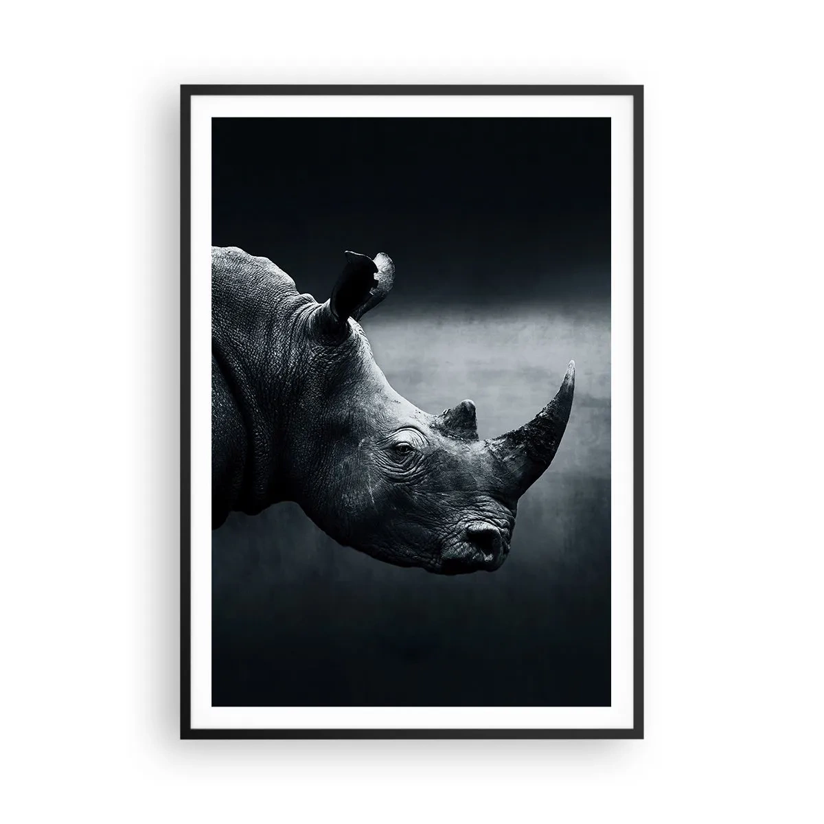 Poster in einem schwarzem Rahmen - Richtiges Profil - 70x100 cm