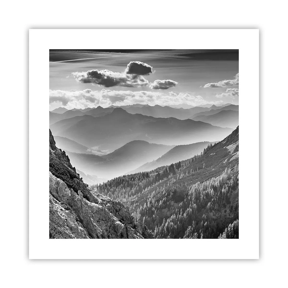 Poster - Bis zum Horizont - 40x40 cm