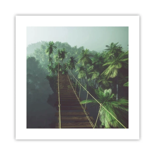 Poster - Über der Brandung des Grüns - 40x40 cm