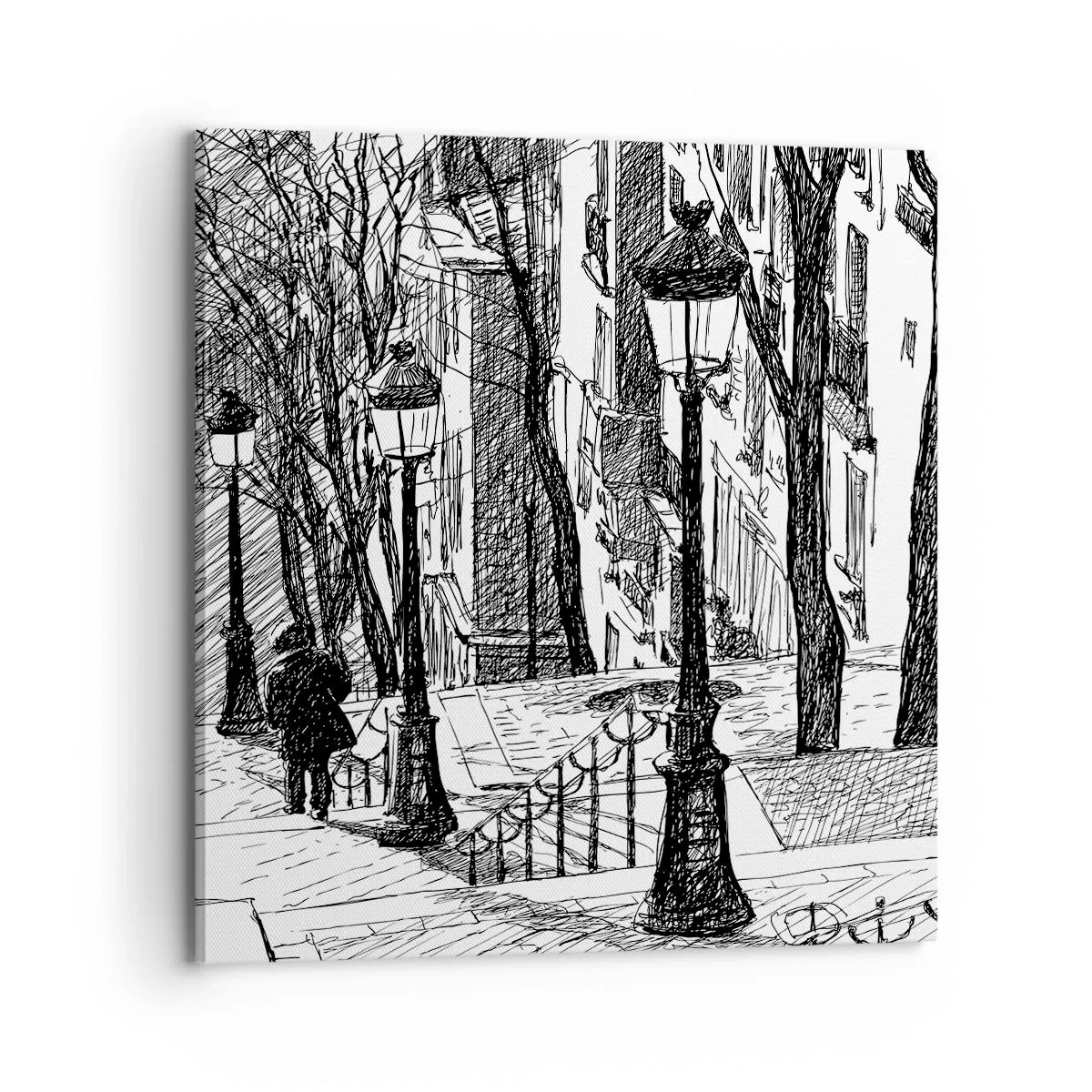 Bild auf Leinwand - Leinwandbild - Liebesgeschichte oder Horrorgeschichte? - 70x70 cm