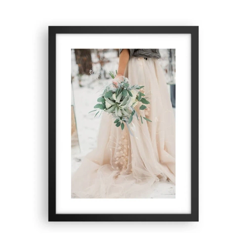 Poster in einem schwarzem Rahmen - Und sie lebten glücklich bis ans Ende - 30x40 cm