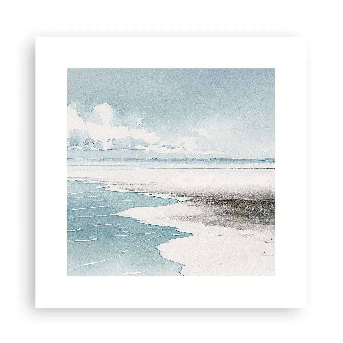 Poster - Sanfte Flut - 30x30 cm