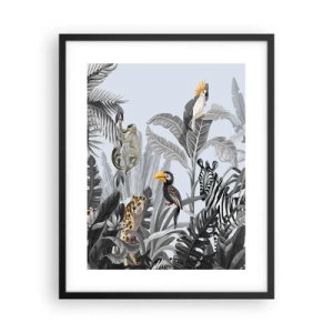 Poster in einem schwarzem Rahmen - Afrikanisches Märchen - 40x50 cm
