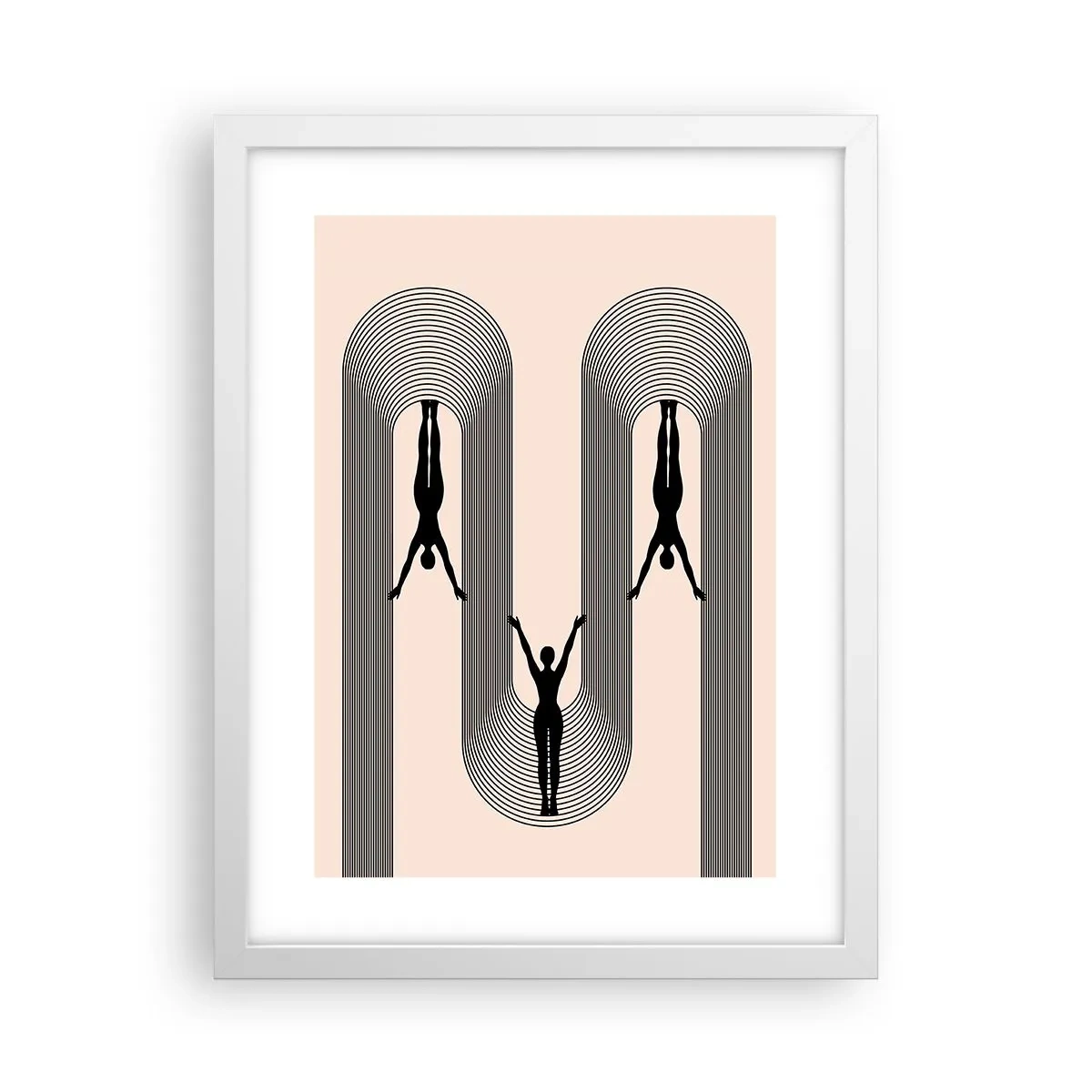 Poster in einem weißen Rahmen - Verkehrt herum - 30x40 cm