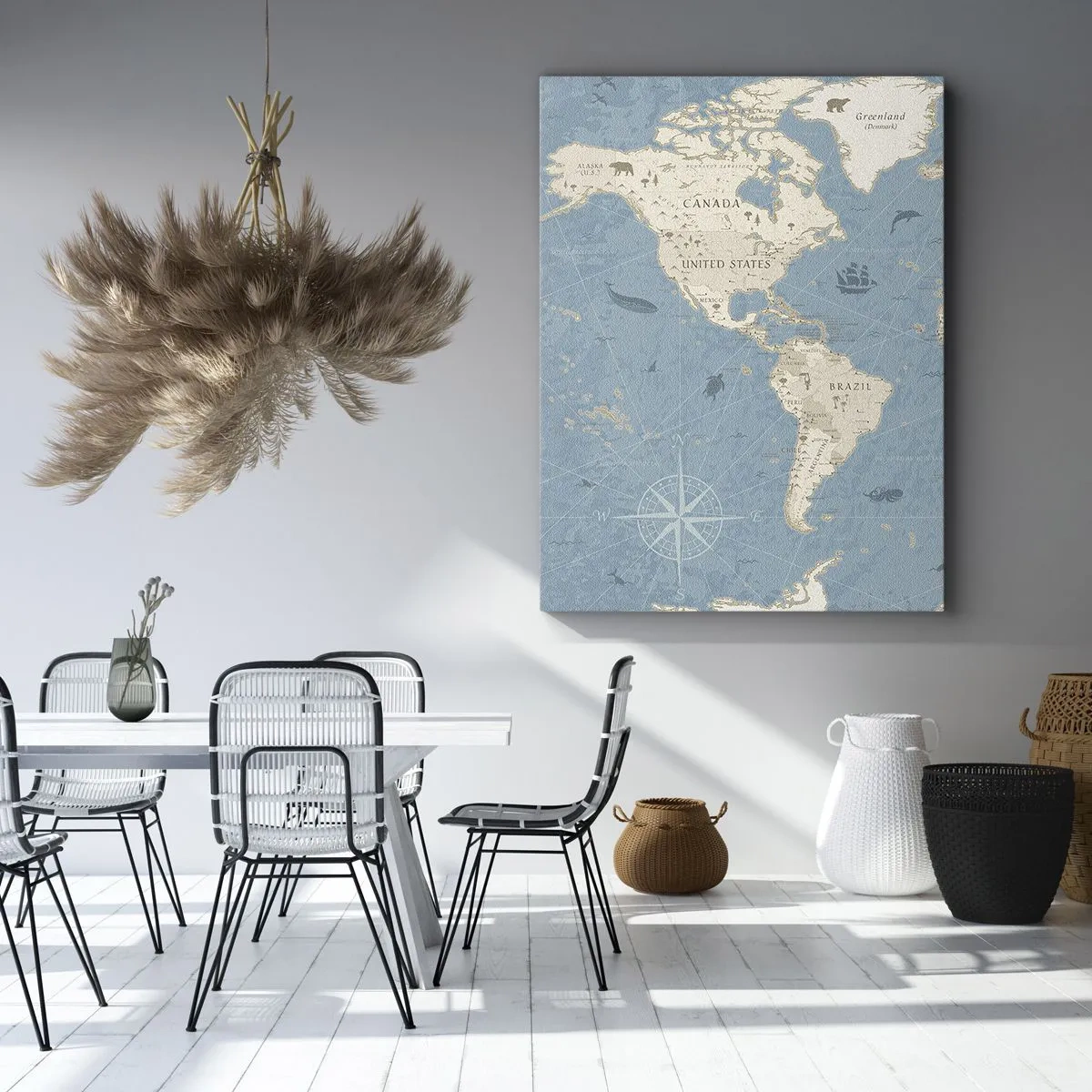 Bild auf Leinwand - Leinwandbild - Die Welt liegt zum Greifen nah - 45x80 cm