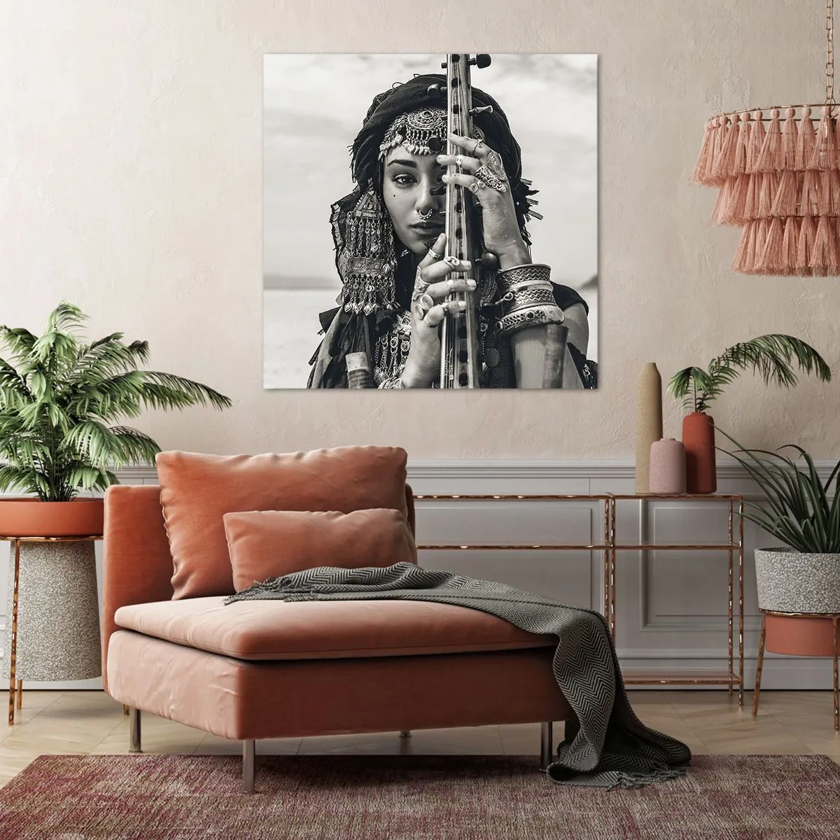 Bild auf Leinwand - Leinwandbild - Die Musik des Orients selbst - 50x50 cm