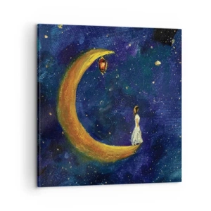 Bild auf Leinwand - Leinwandbild - Der Ruf der Welt - 60x60 cm