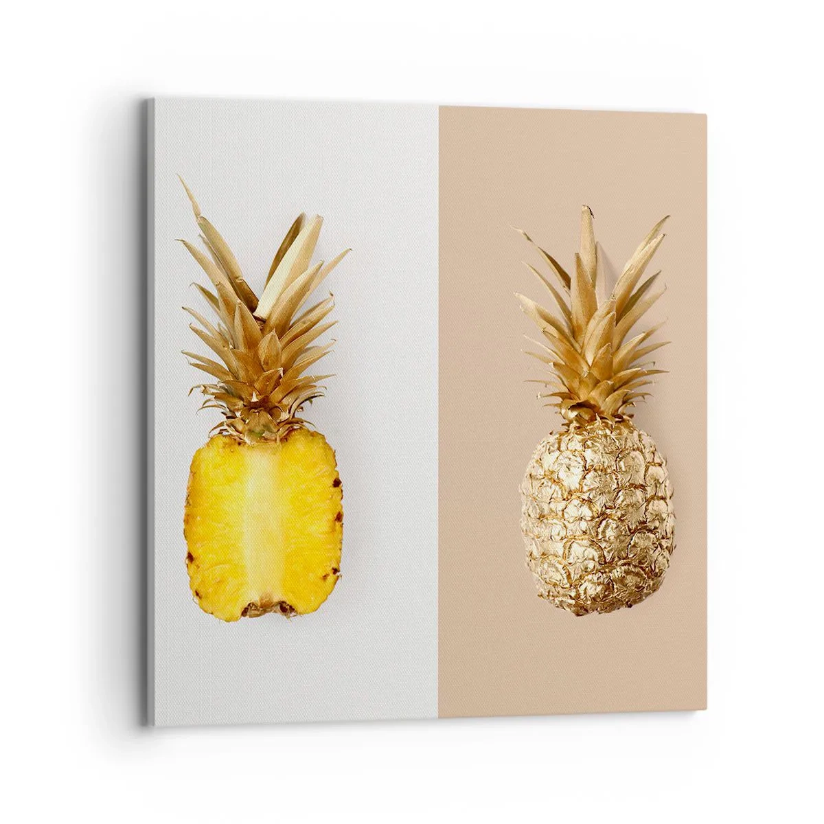 Bild auf Leinwand - Leinwandbild - Ananas für uns - 70x70 cm