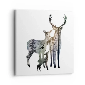 Bild auf Leinwand - Leinwandbild - Familienfotografie - 30x30 cm