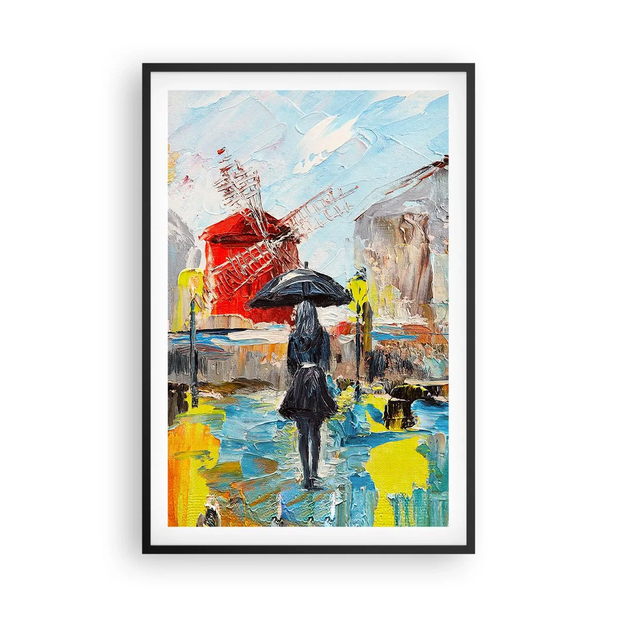 Poster in einem schwarzem Rahmen - Pariser Legenden - 61x91 cm