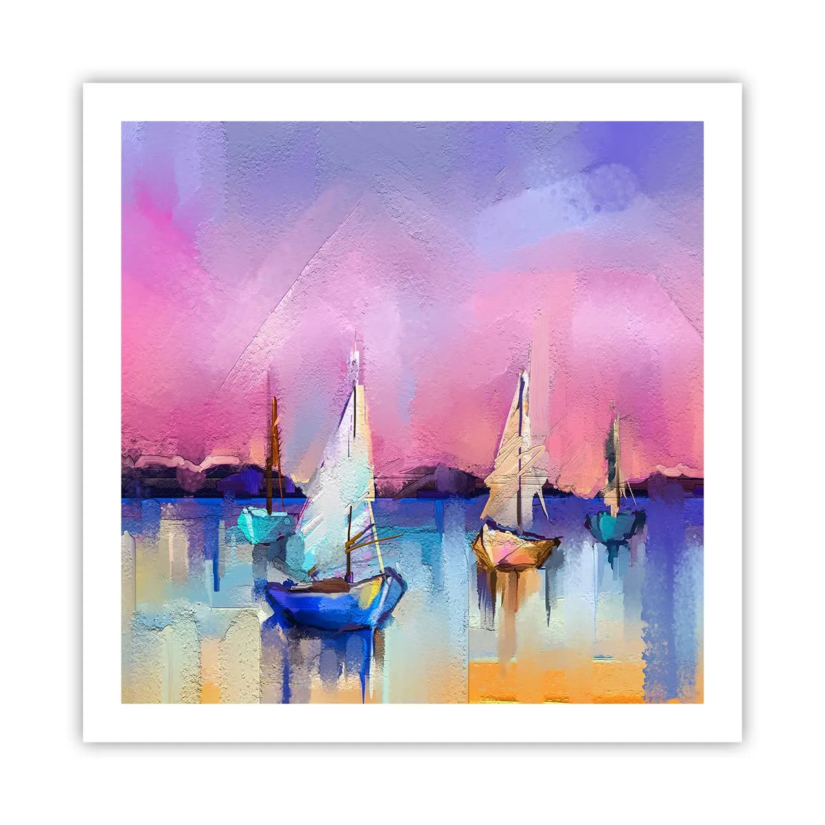 Poster - Richtung: breites Wasser - 60x60 cm