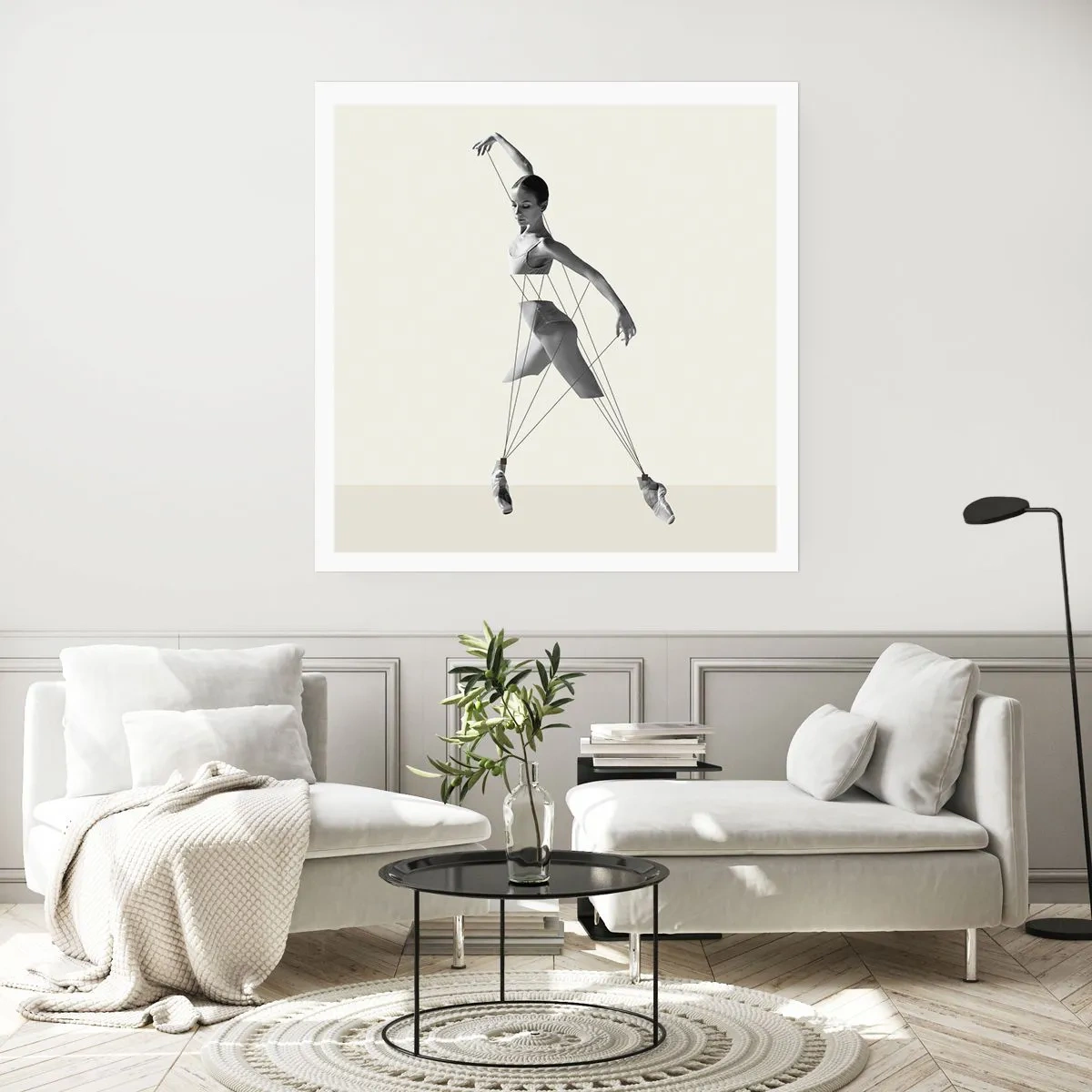 Poster - Im Theater der Welt - 60x60 cm