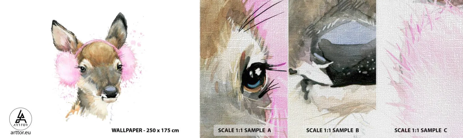 Fototapeten Muster Premium Canvas - Und der Frost ist nicht mehr schrecklich - Für Kinder, Rogen, Grafik - 100x30 cm