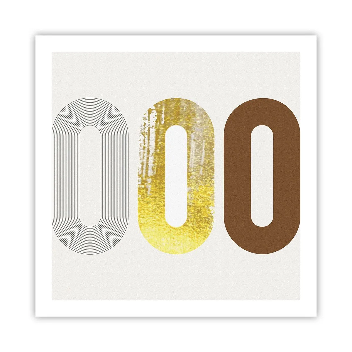 Poster - Oooh! - 60x60 cm