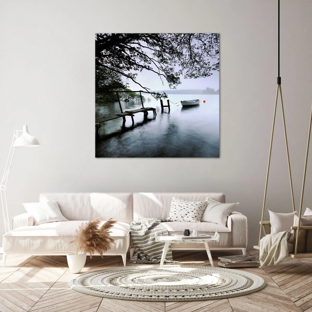 Bild auf Leinwand - Leinwandbild - Du ruhst dich schon aus - 70x70 cm