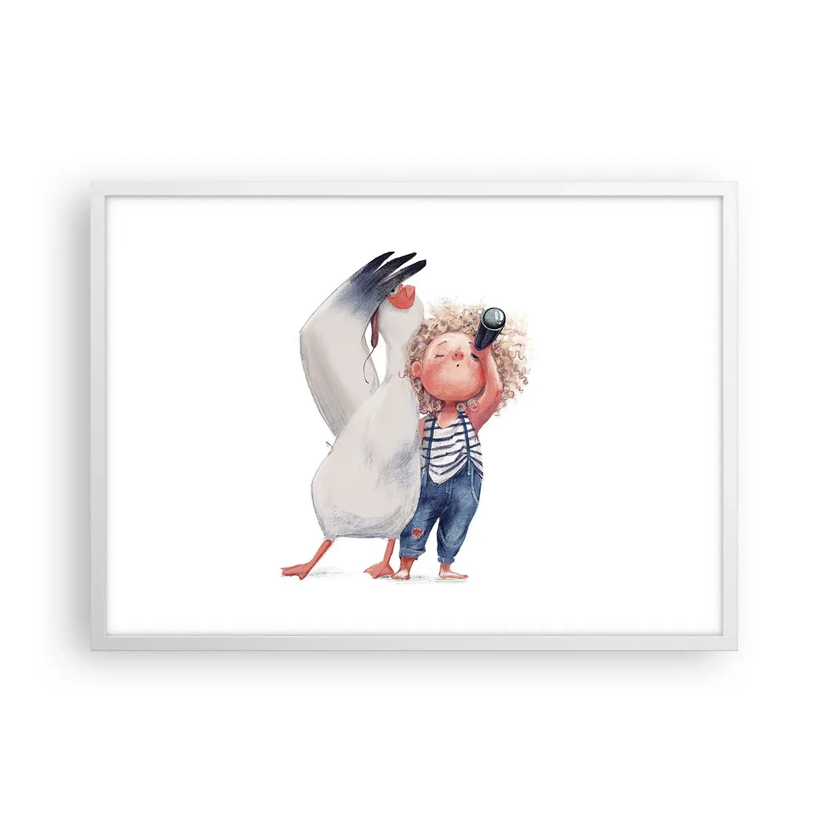 Poster in einem weißen Rahmen - Toller Reiseplan - 70x50 cm