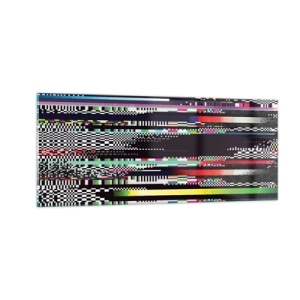 Glasbild - Bild auf glas - Das Kontrollbild der Realität - 100x40 cm