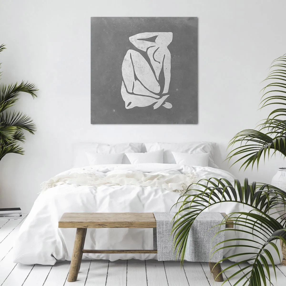 Bild auf Leinwand - Leinwandbild - In Gedanken versunken - 30x30 cm