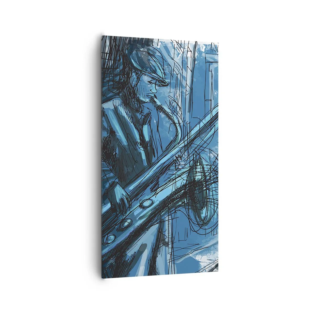 Bild auf Leinwand - Leinwandbild - Urbane Rhapsodie - 65x120 cm