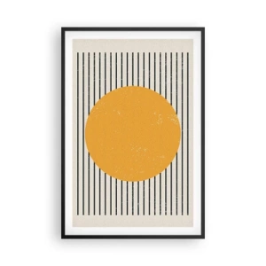 Poster in einem schwarzem Rahmen - Die Kraft der Einfachheit - 61x91 cm