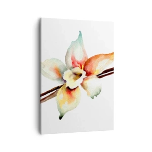 Bild auf Leinwand - Leinwandbild - Aquarell-Blumenillustration in Pastellfarben - 50x70cm - Süße mit Farbe verschüttet - Moderne Wanddekoration für Wohnzimmer und Schlafzimmer ARTTOR