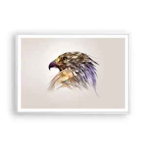 Poster in einem weißen Rahmen - Porträt eines Kriegers - 100x70 cm