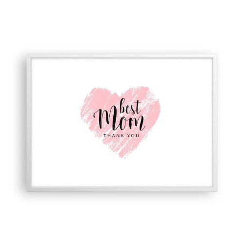 Poster in einem weißen Rahmen - Immer der richtige Moment - 70x50 cm