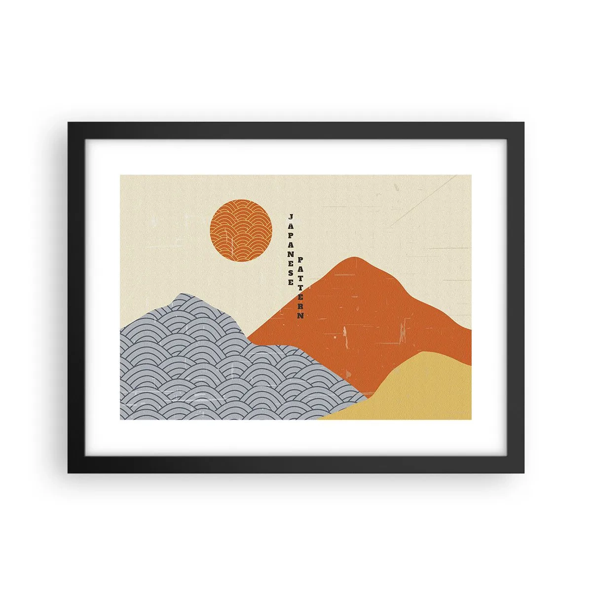 Poster in einem schwarzem Rahmen - Im japanischen Geist - 40x30 cm