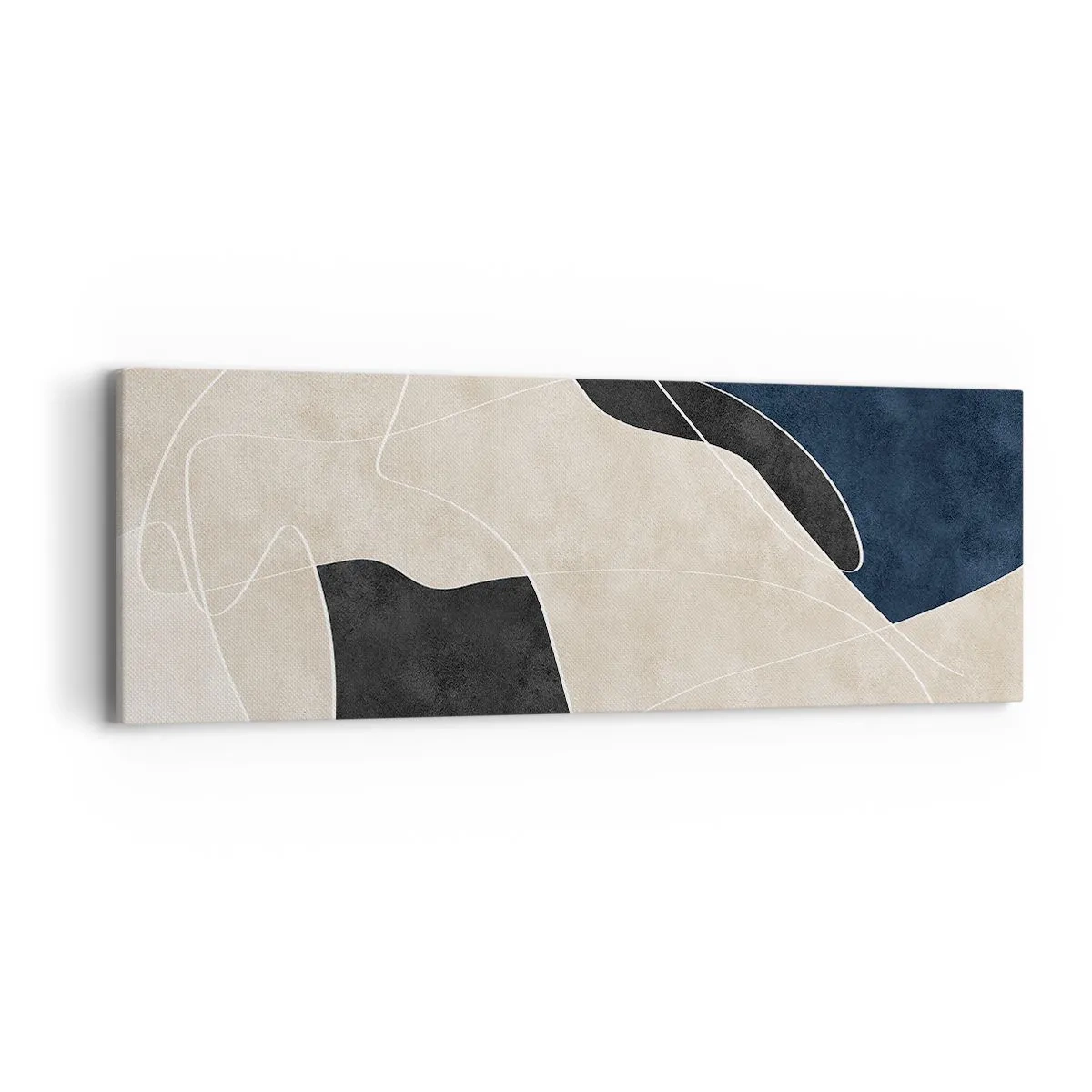 Bild auf Leinwand - Leinwandbild - Abstrakte Komposition – Farbkontrast - 90x30 cm