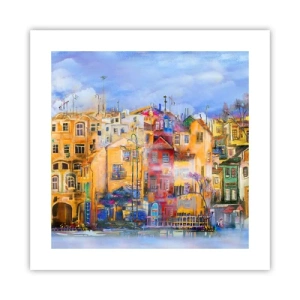 Poster - Wir sind zusammen - 40x40 cm