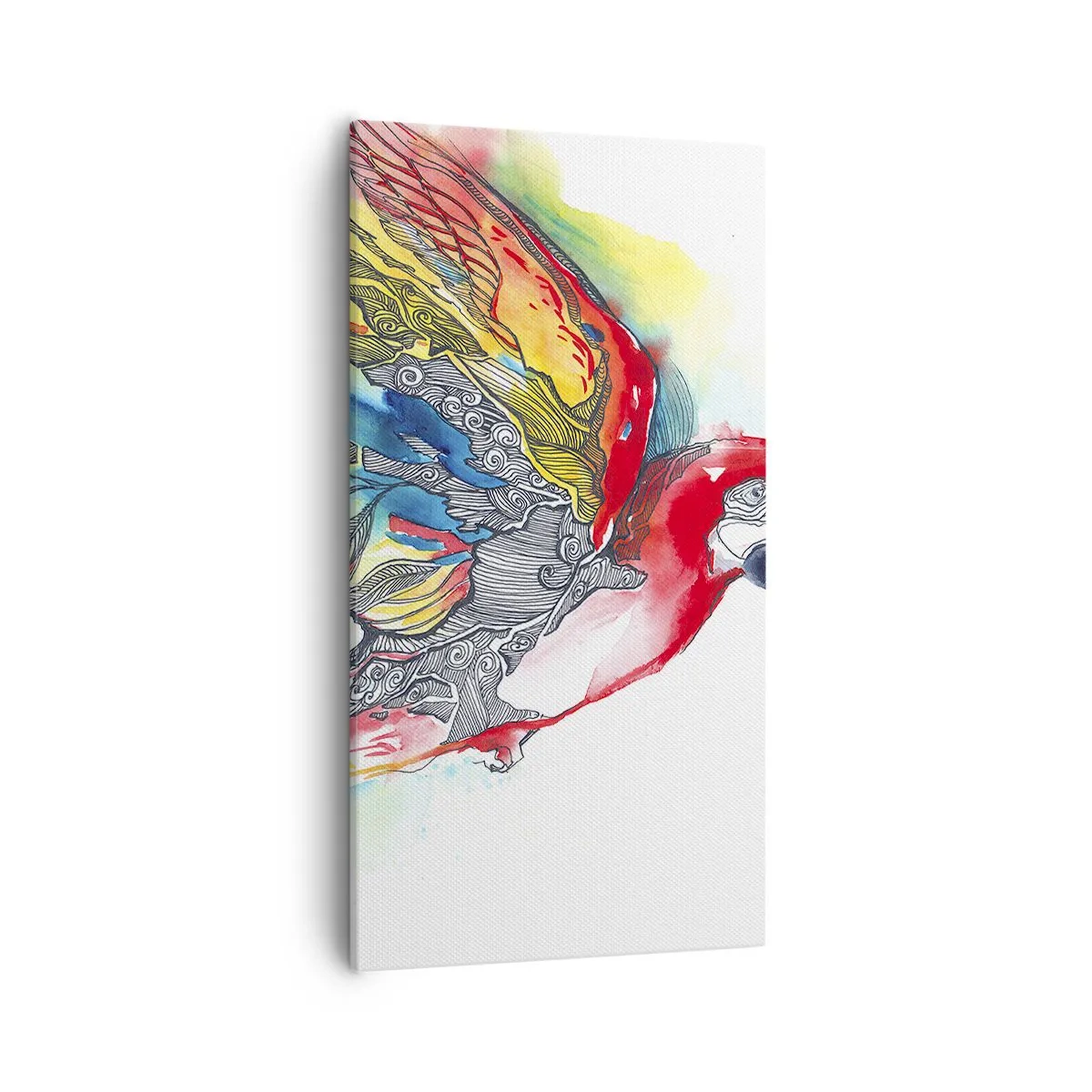 Bild auf Leinwand - Leinwandbild - Leben Sie bunt - 55x100 cm