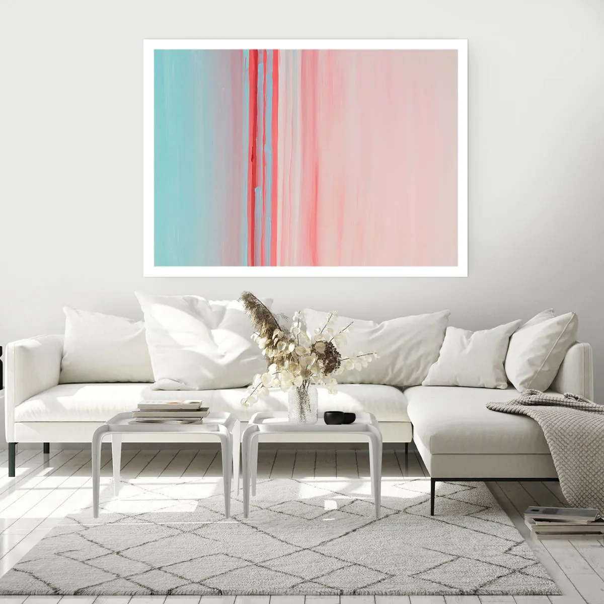 Poster - Abstraktion im Morgengrauen - 91x61 cm