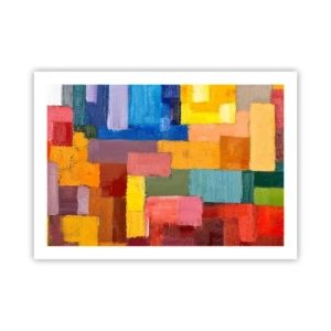 Poster - Jeder ist anders, alle bunt - 70x50 cm