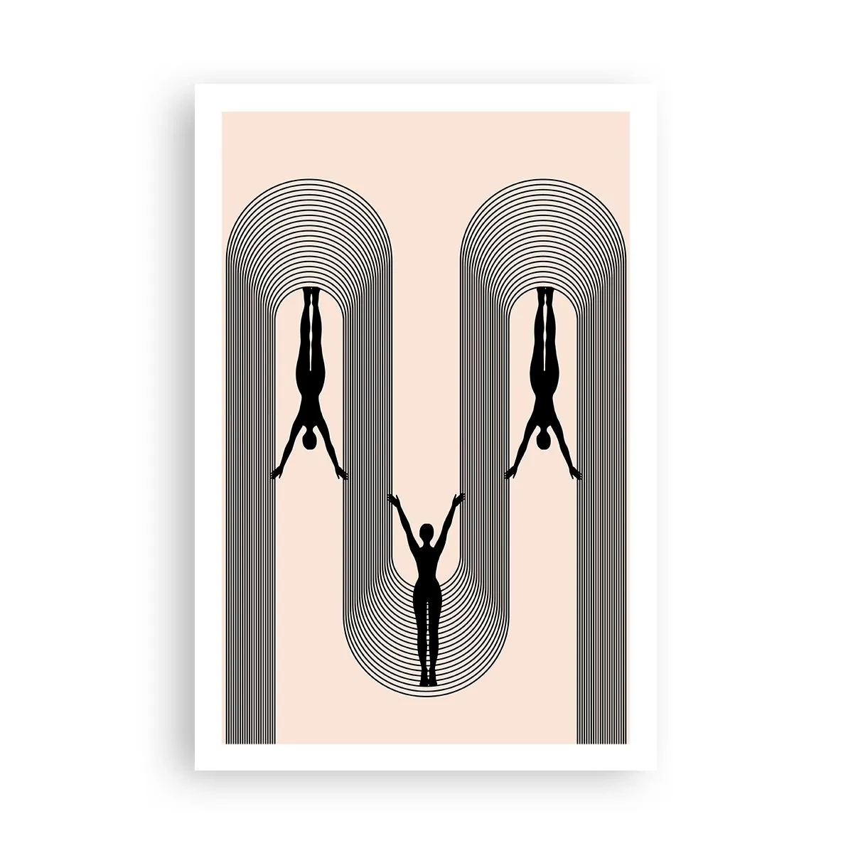 Poster - Verkehrt herum - 61x91 cm