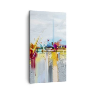 Bild auf Leinwand - Leinwandbild - Freudenbrücke über den Fluss des Lebens - 45x80 cm