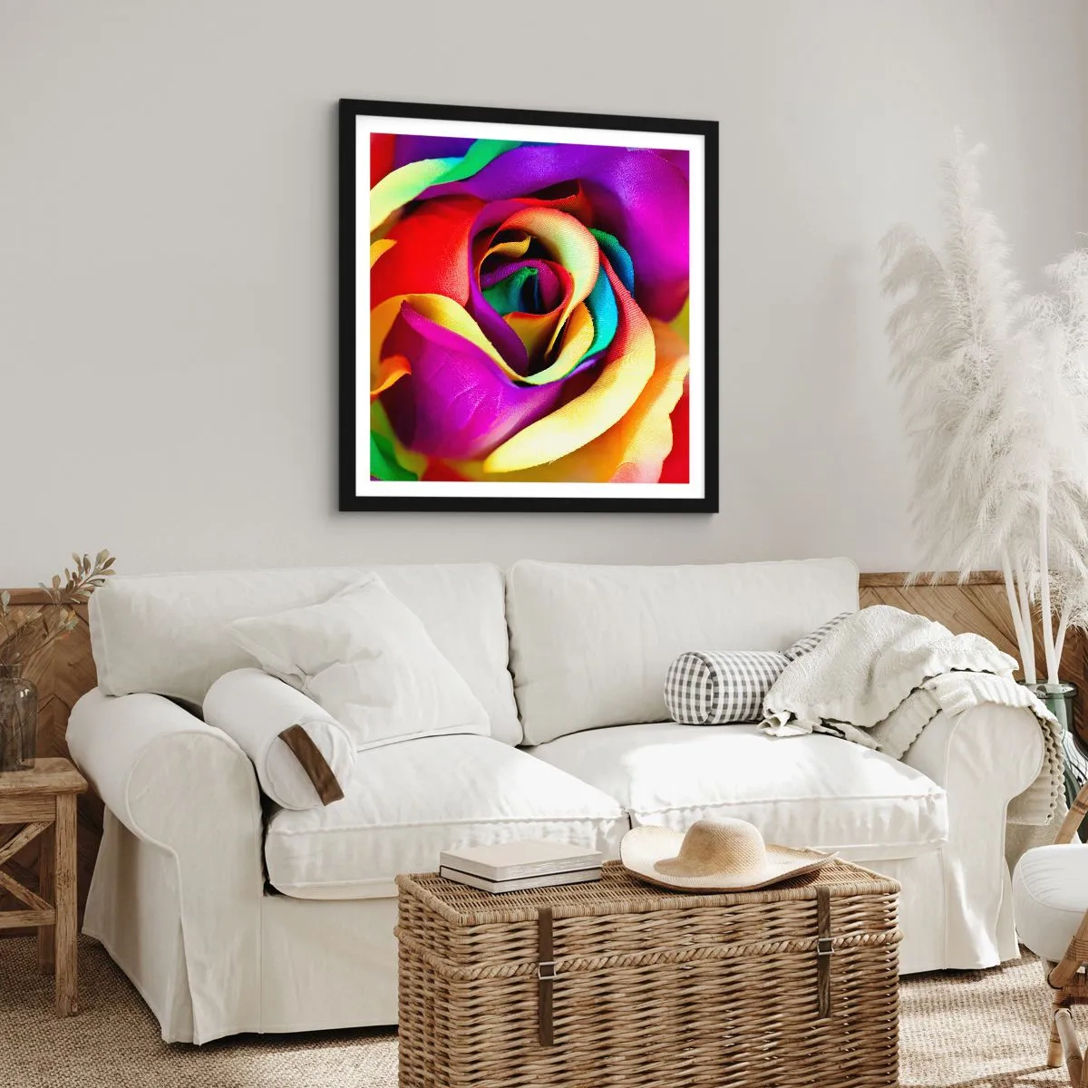 Poster in einem schwarzem Rahmen - Es ist unmöglich - 50x50 cm