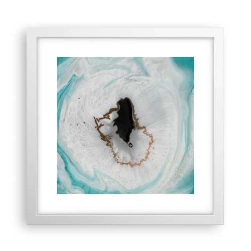 Poster in einem weißen Rahmen - Nach Innen eindringen - 30x30 cm