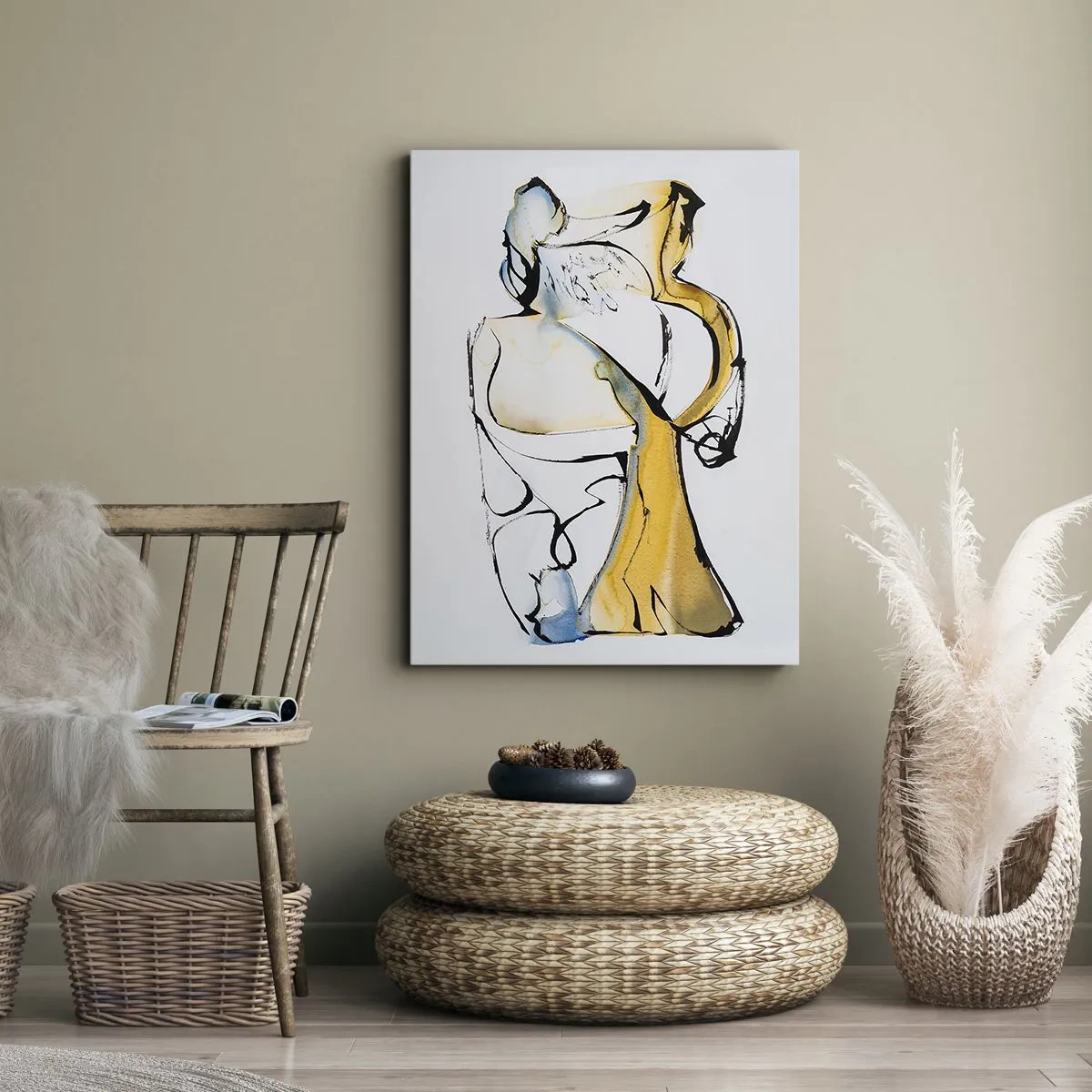 Bild auf Leinwand - Leinwandbild - Abstraktion aus Glas - 70x100 cm