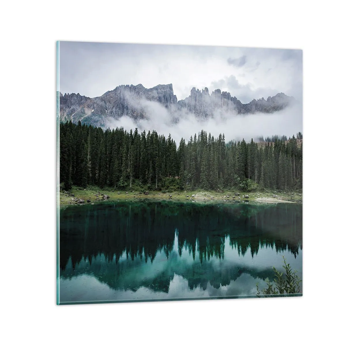 Glasbild - Bild auf glas - Leise, leise, lass uns das Trinkwasser nicht wecken ... - 60x60 cm