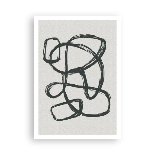 Poster - Schleifenabstraktion - 70x100 cm