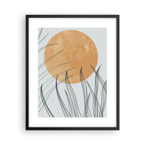 Poster in einem schwarzem Rahmen - Immer der Sonne entgegen - 40x50 cm