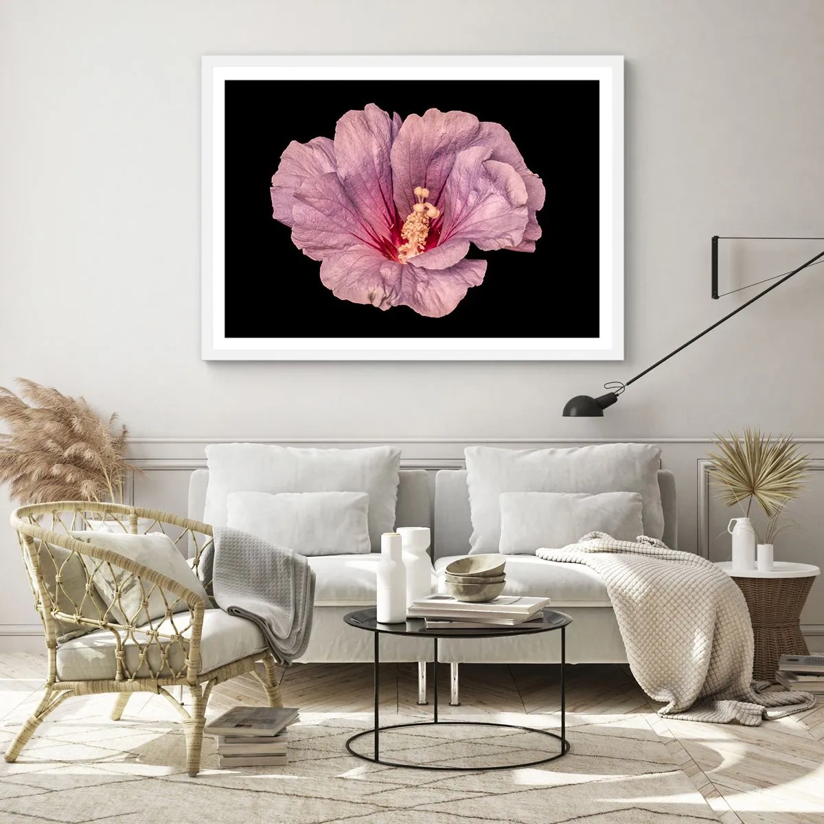 Poster in einem weißen Rahmen - Direkt ins Herz - 50x40 cm