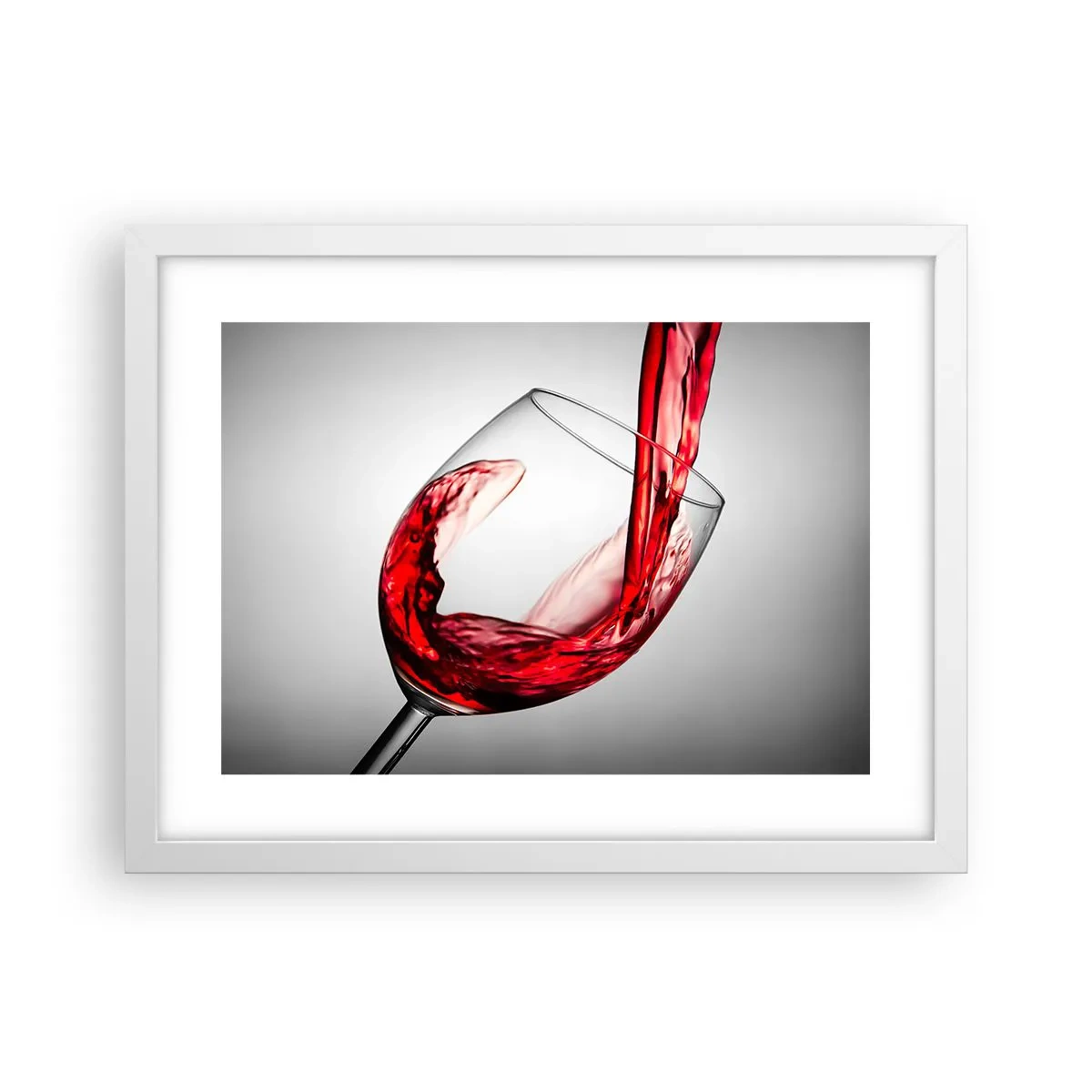 Poster in einem weißen Rahmen - Farbe – Bewegung – Klang - 40x30 cm