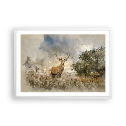 Poster in einem weißen Rahmen - Würde – Stärke – Würde - 70x50 cm