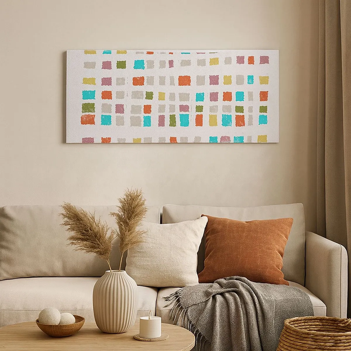 Bild auf Leinwand - Leinwandbild - Unbekanntes Spiel - 100x40 cm
